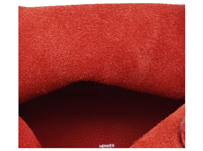 Hermès Picotin Lock 18 in Pelle Clemence Rossa Rosso - vista 11