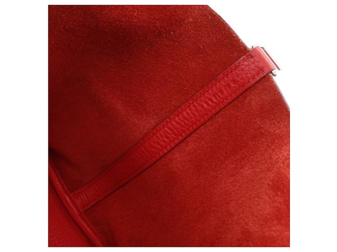 Hermès Picotin Lock 18 in Pelle Clemence Rossa Rosso - vista 5