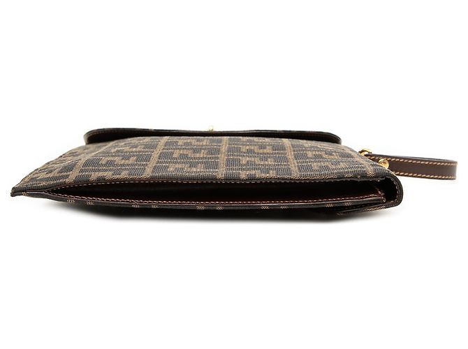 Fendi Braune Zucca Canvas Handtasche - Ansicht 3