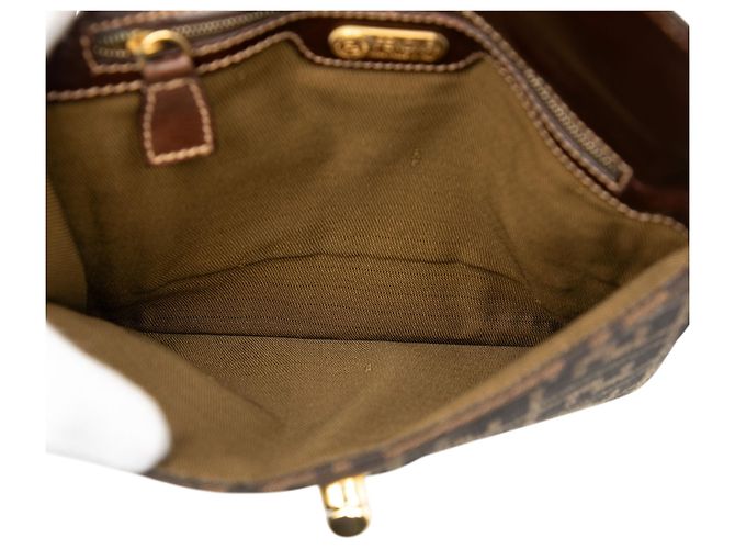 Fendi Braune Zucca Canvas Handtasche - Ansicht 4
