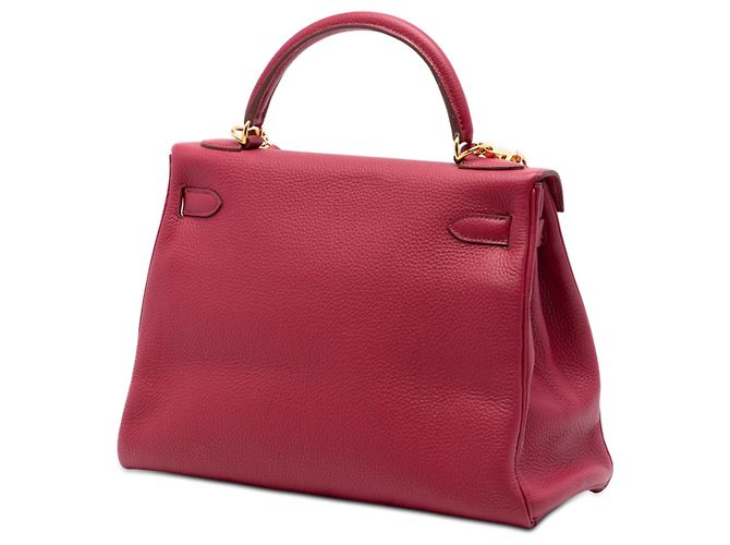 Hermès Rojo Togo Kelly II Retourne 32 Roja - vista 2