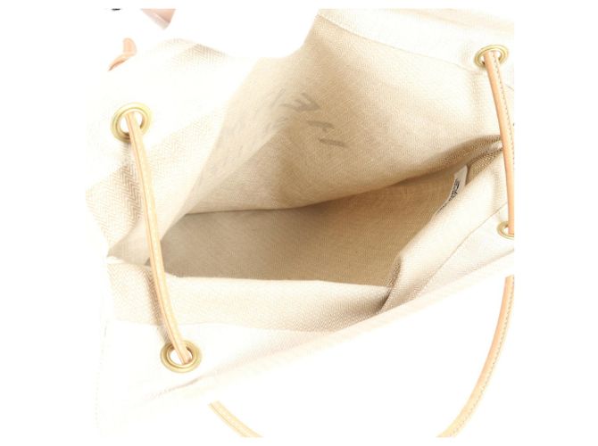 Borsa a Spalla in Pelle e Tela Aline GM di Hermès Beige - vista 8