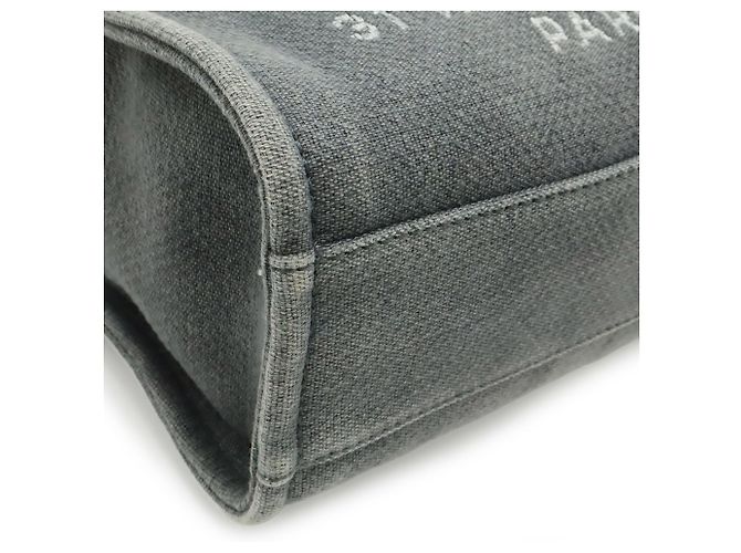 Chanel Deauville Tote Bag Braun Schwarz - Ansicht 4