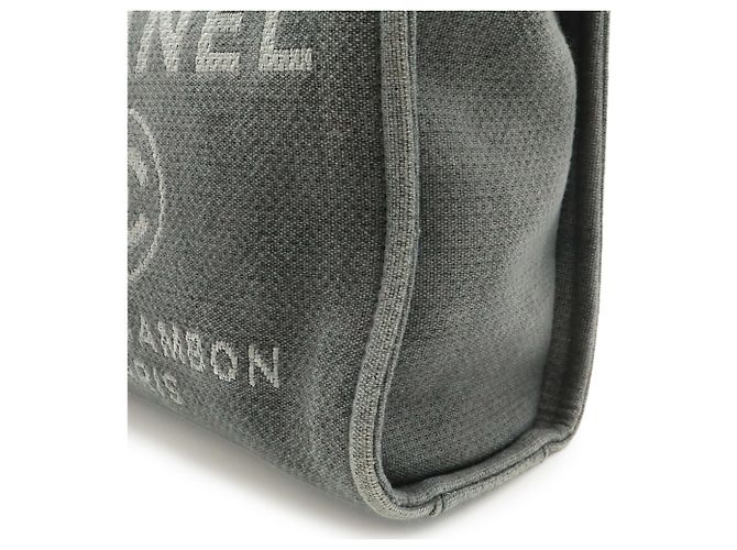 Chanel Deauville Tote Bag Braun Schwarz - Ansicht 8