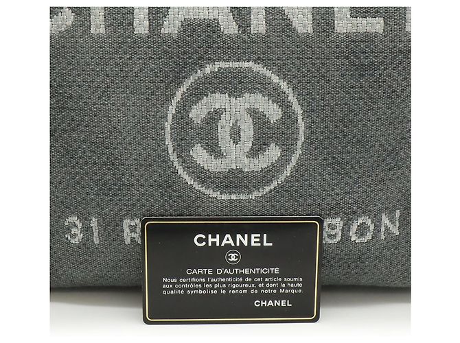 Chanel Deauville Tote Bag Braun Schwarz - Ansicht 9