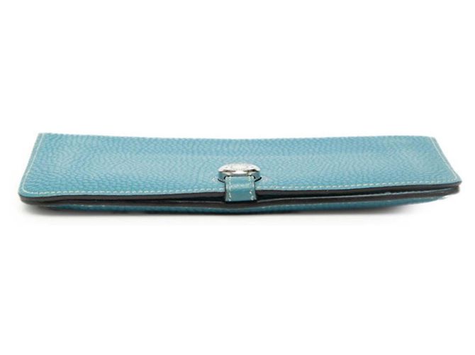Cartera Larga Dogon GM de Hermès en Jean Azul - vista 3