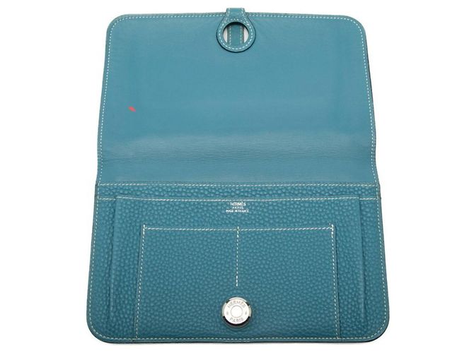 Cartera Larga Dogon GM de Hermès en Jean Azul - vista 5