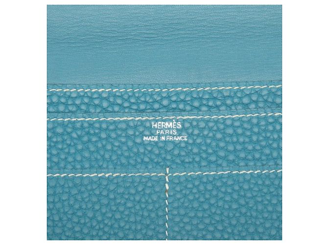 Cartera Larga Dogon GM de Hermès en Jean Azul - vista 6