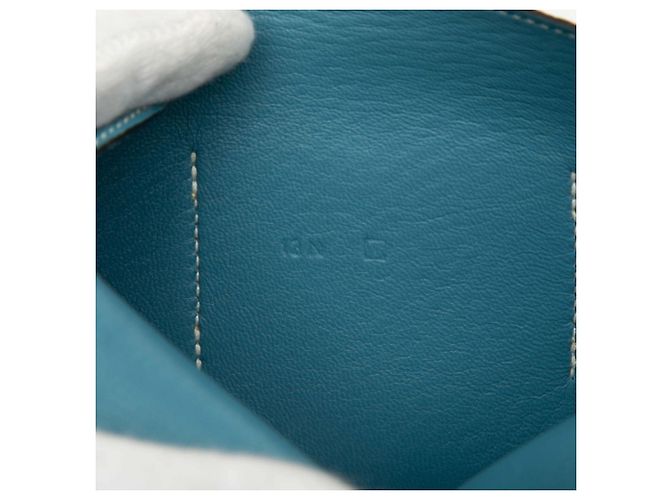 Cartera Larga Dogon GM de Hermès en Jean Azul - vista 7