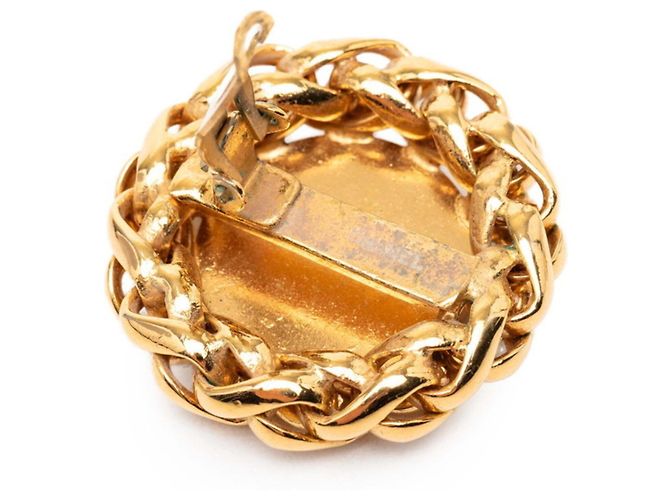 Chanel Clip-Ohrringe aus Weizen und Reis Golden - Ansicht 3