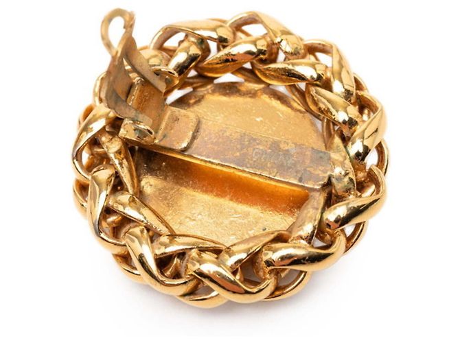 Chanel Clip-Ohrringe aus Weizen und Reis Golden - Ansicht 4