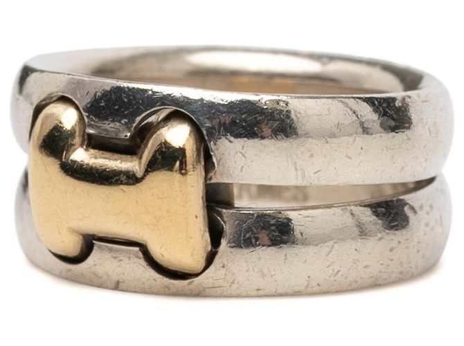 Ring Anello Storia Hermès in Argento e Oro Giallo - vista 2