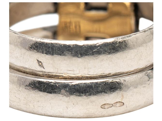 Ring Anello Storia Hermès in Argento e Oro Giallo - vista 4