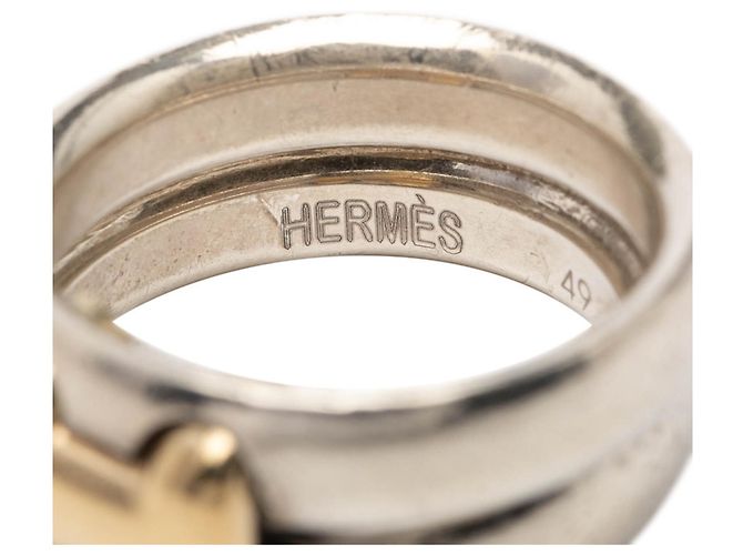 Ring Anello Storia Hermès in Argento e Oro Giallo - vista 5