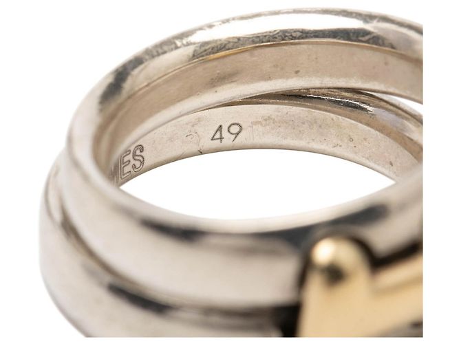 Ring Anello Storia Hermès in Argento e Oro Giallo - vista 6