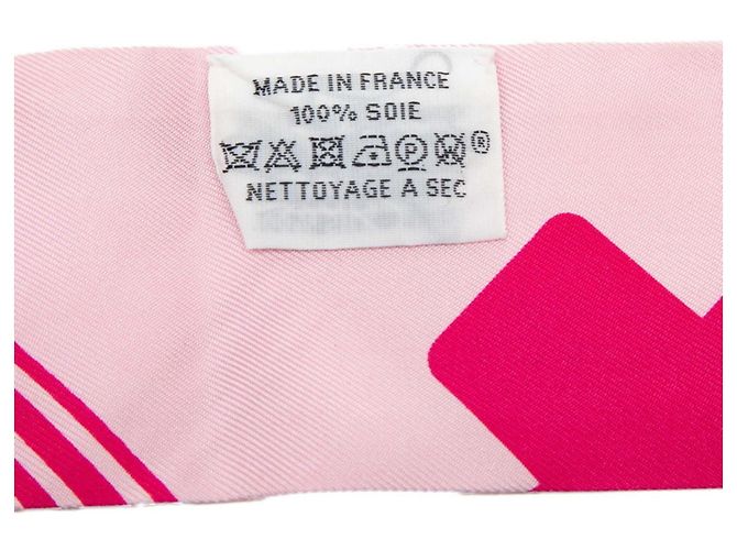 Sciarpa Muffler Hermès Twilly Les Coupes Tattoo Rosa - vista 5