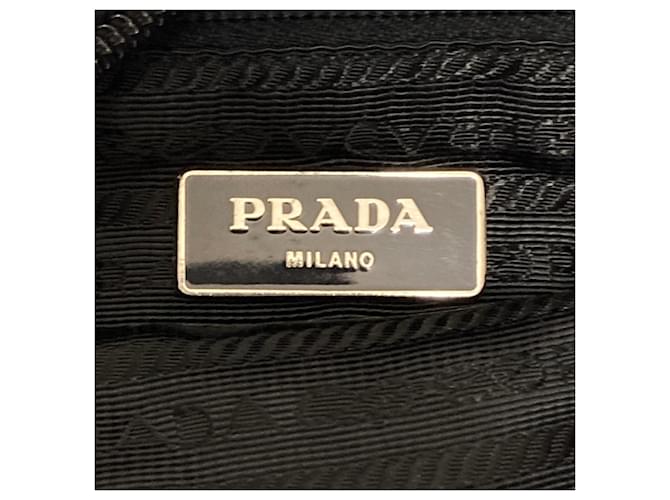 Bolso de hombro con logo triangular Prada Negro - vista 11