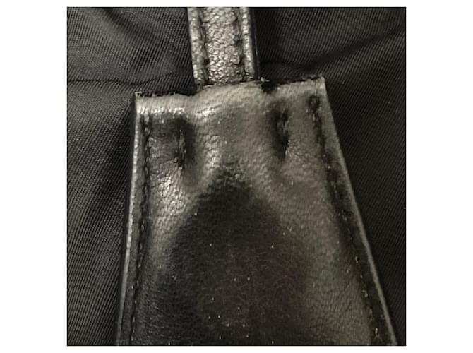 Bolso de hombro con logo triangular Prada Negro - vista 15