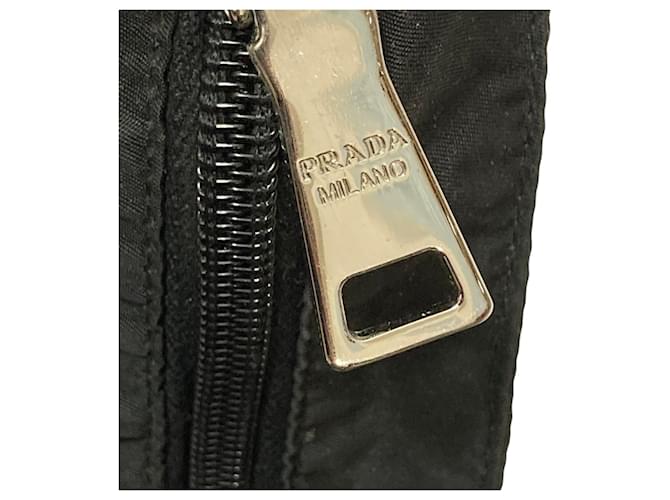 Bolso de hombro con logo triangular Prada Negro - vista 17