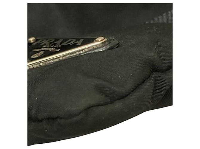 Bolso de hombro con logo triangular Prada Negro - vista 22