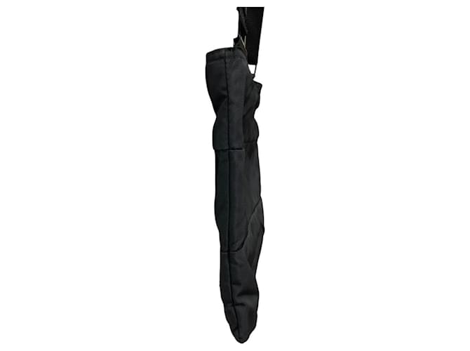 Bolso de hombro con logo triangular Prada Negro - vista 4