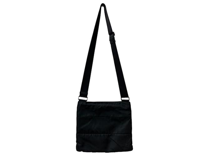 Bolso de hombro con logo triangular Prada Negro - vista 8