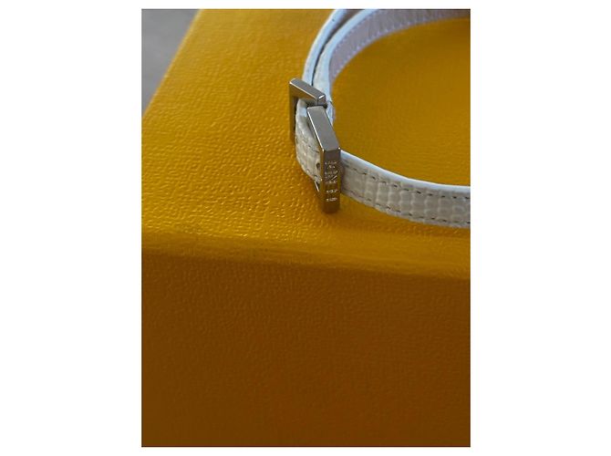 Fendi Armband aus Weißem Leder - Ansicht 3