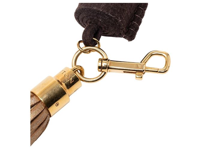 Portachiavi Bijou Sac Rainbow Pom Tassel Louis Vuitton Marrone D'oro - vista 3