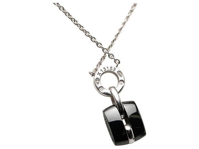 Collar Péndulo Ultra Chanel Negro Plata - vista 6