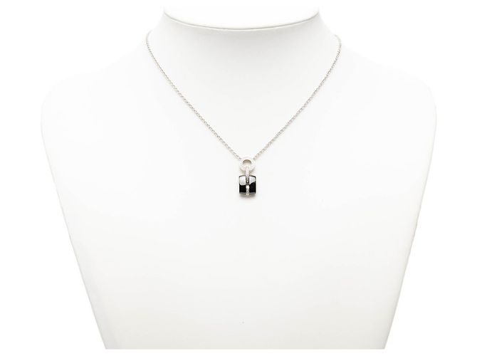 Collar Péndulo Ultra Chanel Negro Plata - vista 7