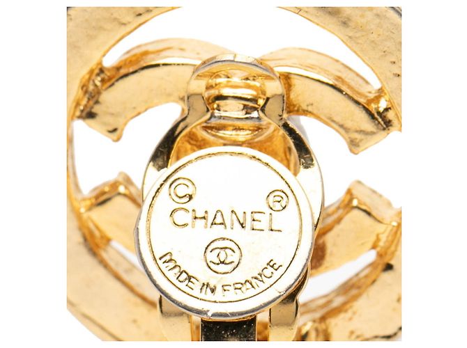 Chanel Coco Mark Clip Ohrringe Golden - Ansicht 3