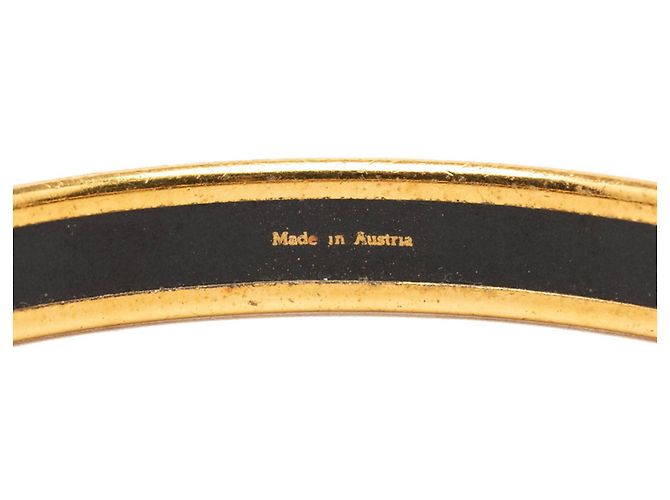 Hermès Brazalete Cloisonné PM Hermes Roja Dorado - vista 5