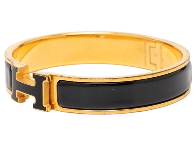 Bracciale Glitter Click H PM di Hermès Nero D'oro - vista 2