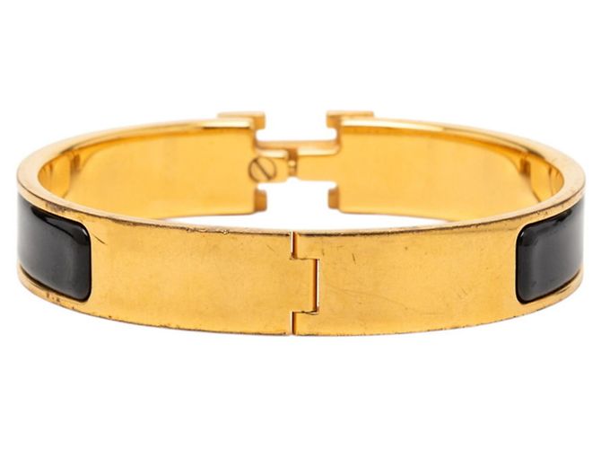Bracciale Glitter Click H PM di Hermès Nero D'oro - vista 3