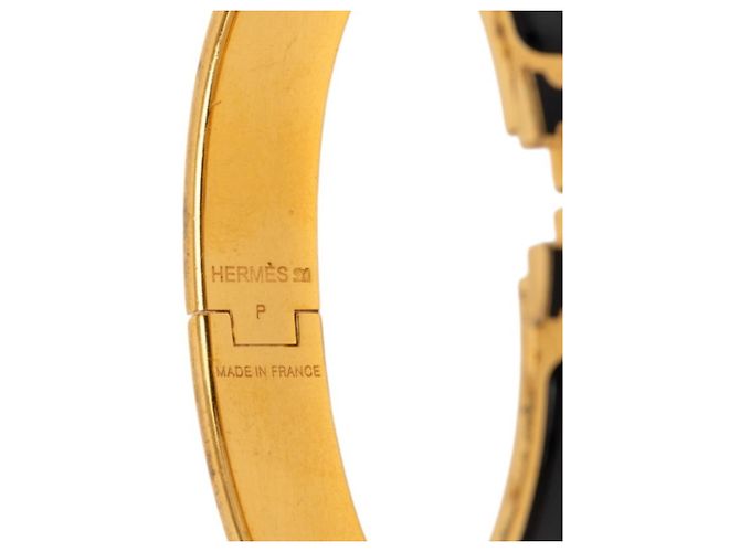 Bracciale Glitter Click H PM di Hermès Nero D'oro - vista 5