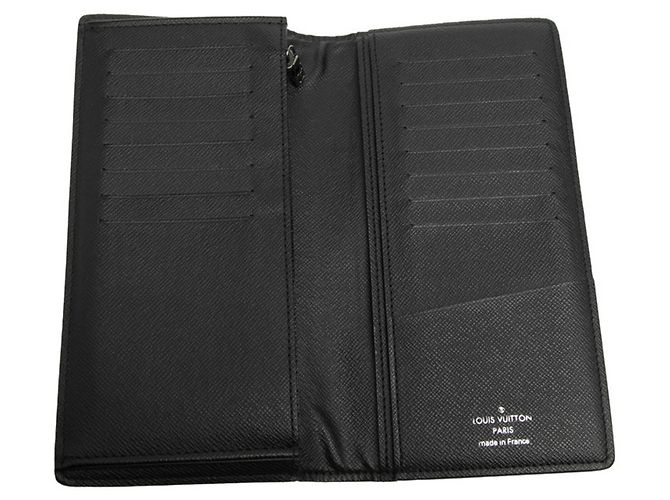 Portafoglio Lungo Brazza Monogram Eclipse Louis Vuitton Marrone Nero - vista 4