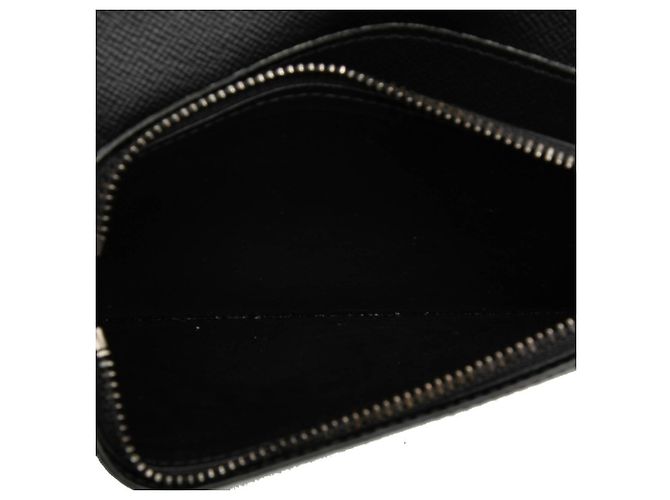 Portafoglio Lungo Brazza Monogram Eclipse Louis Vuitton Marrone Nero - vista 5
