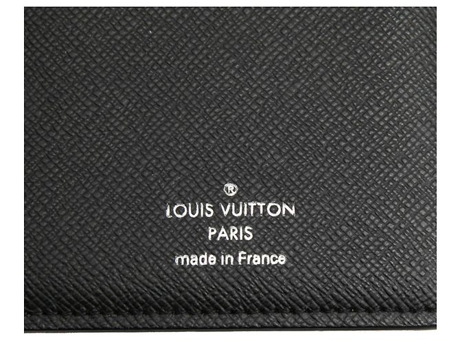 Portafoglio Lungo Brazza Monogram Eclipse Louis Vuitton Marrone Nero - vista 6