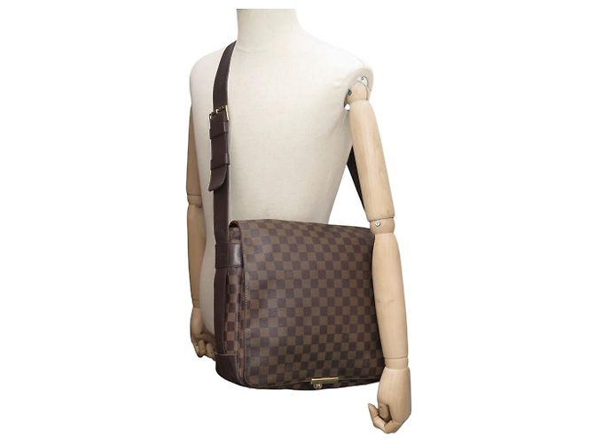 BORSA LOUIS VUITTON ABBESSES M45257 IN CANVAS DAMIER EBENE Marrone - vista 5