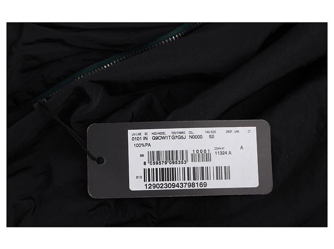 Chaqueta bomber con cremallera en poliamida negra con logo de Dolce & Gabbana Negro - vista 5