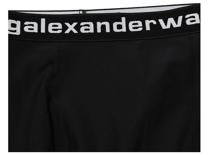 Alexander Wang Falda de poliamida negra con borde de encaje T de Alexander Negro - vista 4