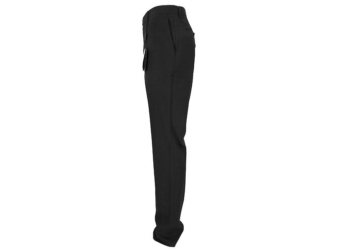 Pantaloni dritti in lana nera Dolce & Gabbana Nero - vista 2
