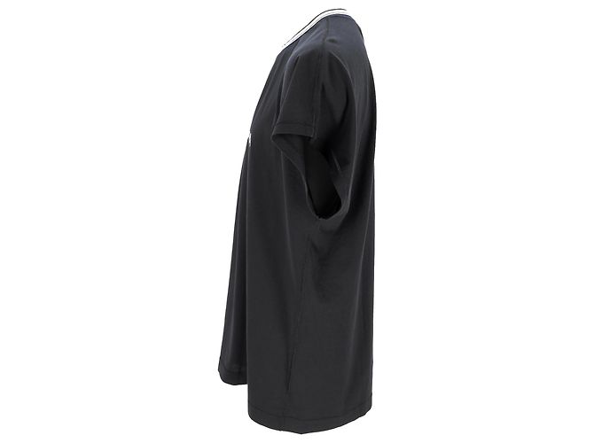Camiseta de algodón negro con estampado de logo de corona Dolce & Gabbana - vista 2