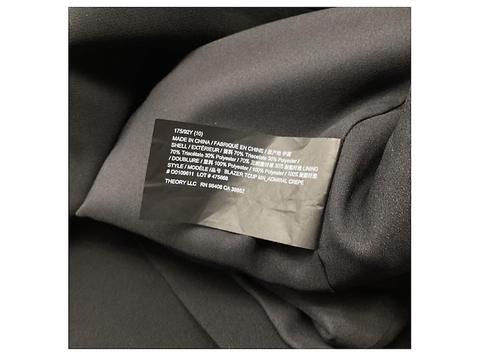 Theory Vestido Mini con Efecto Envolvente en Triacetato Negro - vista 5