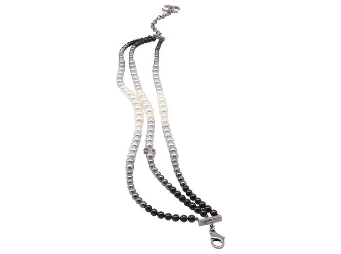 Timeless Collana multi-strato in perle finte multicolori di Chanel Multicolore - vista 2