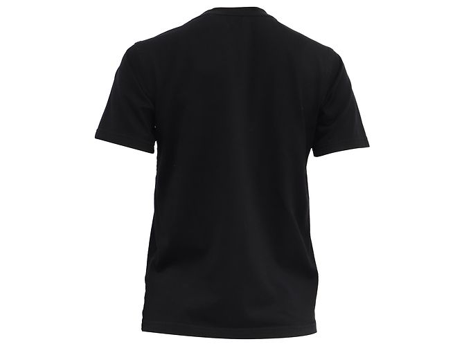 Camiseta de algodón negro con logo bordado de Burberry - vista 4