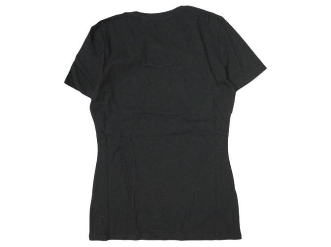 Autre Marque Camiseta de algodón U de cuello sólido de White Label por Noblesse Oblige Negro - vista 2