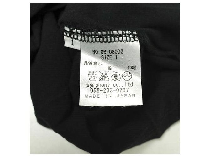 Autre Marque Camiseta de algodón U de cuello sólido de White Label por Noblesse Oblige Negro - vista 7