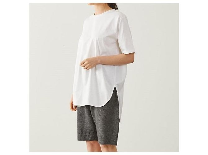 Autre Marque Top de jersey ADAWAS Round Hem T S S Cotton Blanco - vista 3