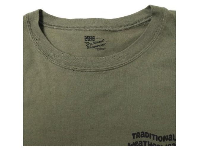 Autre Marque Camiseta de algodón Traditional Weatherwear WAVE LOGO Verde Verde oliva - vista 4